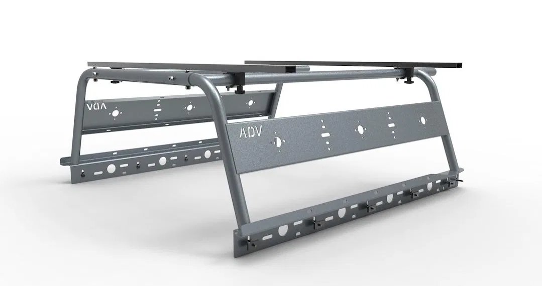 ADVSL-JT – WILCO OFFROA Bed Cargo Rack, Bolt-On Powder Coated Black Aluminum Without Tool Box Mount 21 Inch Tall From...
